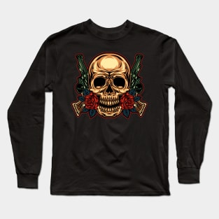 Skull Guns Long Sleeve T-Shirt